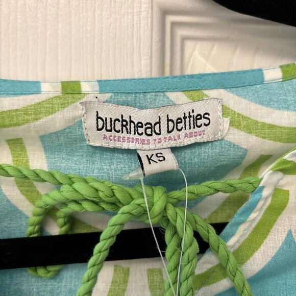 Buckhead Bettie’s Coverup Girls Small. Teal & Green. NWT $26. Beach Pool Summer - Picture 3 of 8